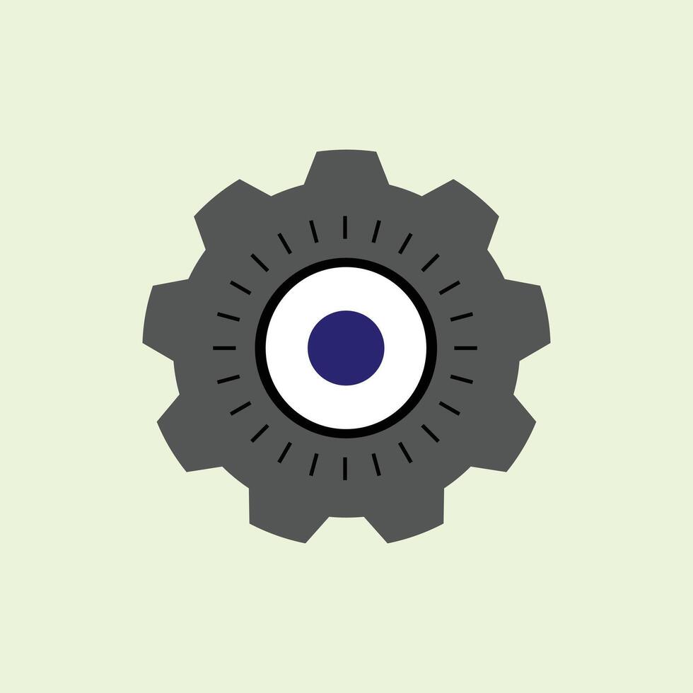 Gear icon. Cogwheel icon. illustration of big and sturdy tractor wheels. Design element illustration of heavy vehicle parts for farmers vector
