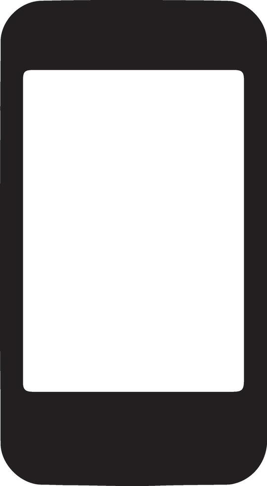 An silhouette illustration of a Smart phone vector