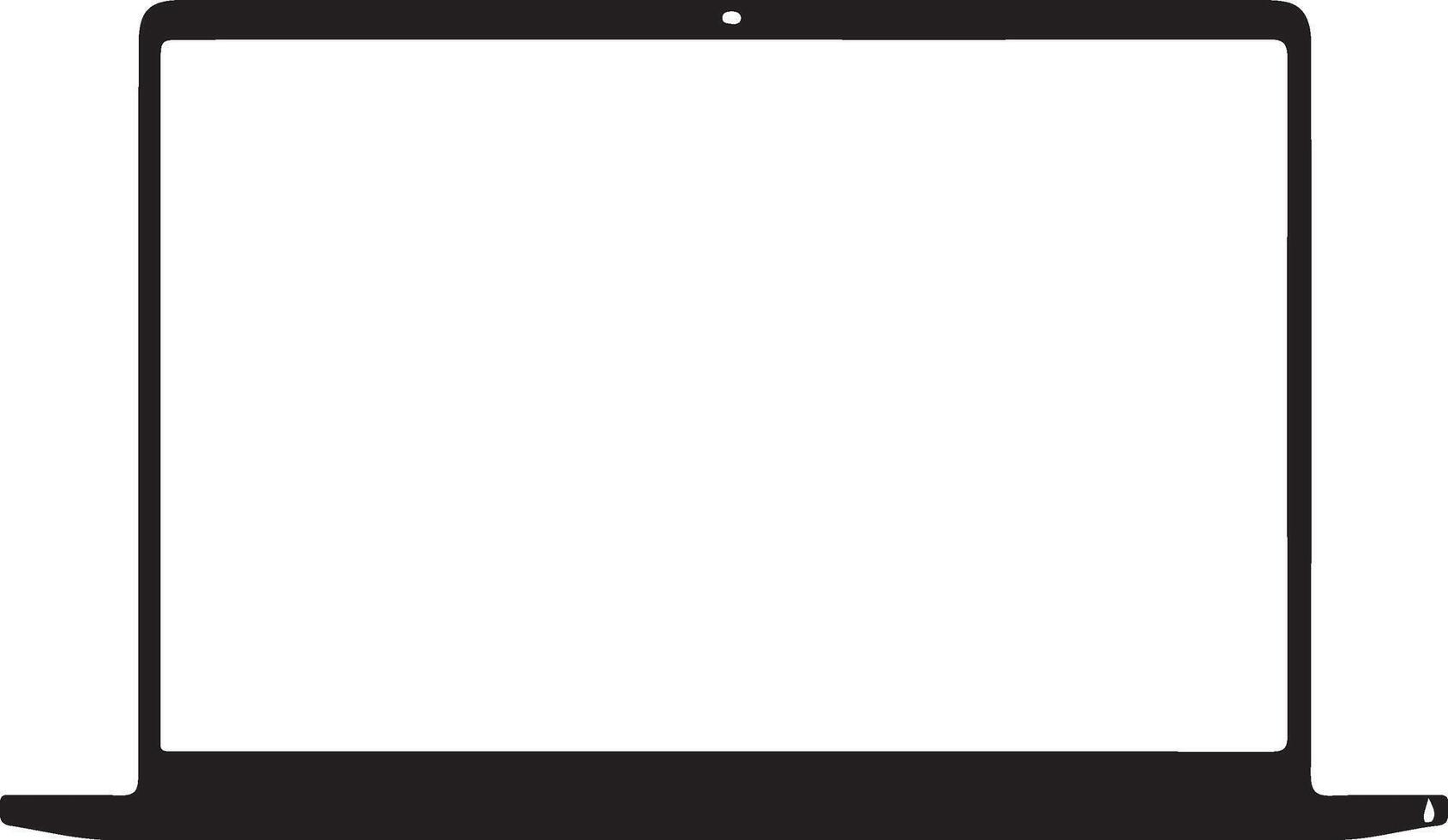 A sketch art illustration of a laptop vector