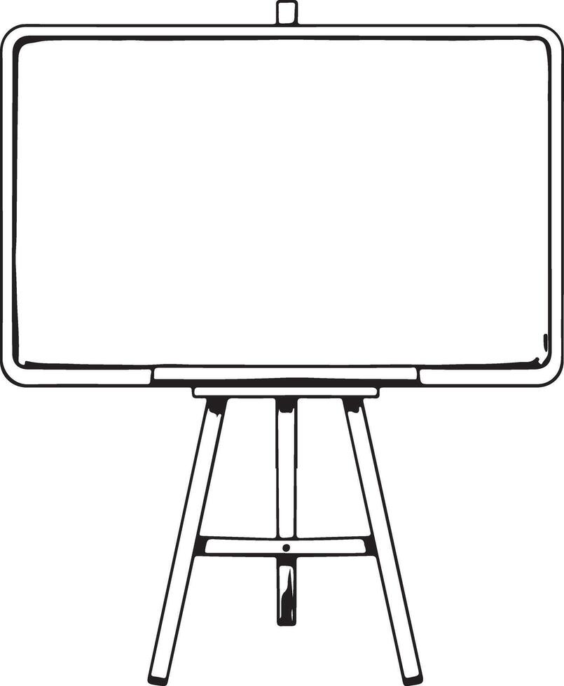 An illustration of a marker board vector