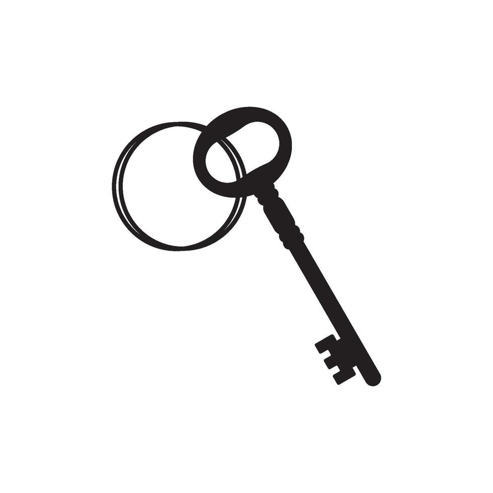 Key Icon Illustration. vector