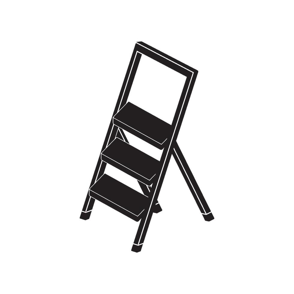 Folding ladder icon illustration symbol design vector