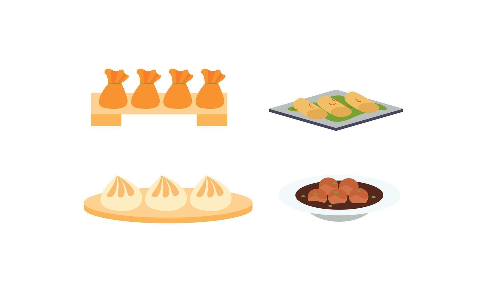 Authentic Food Stock Vectors