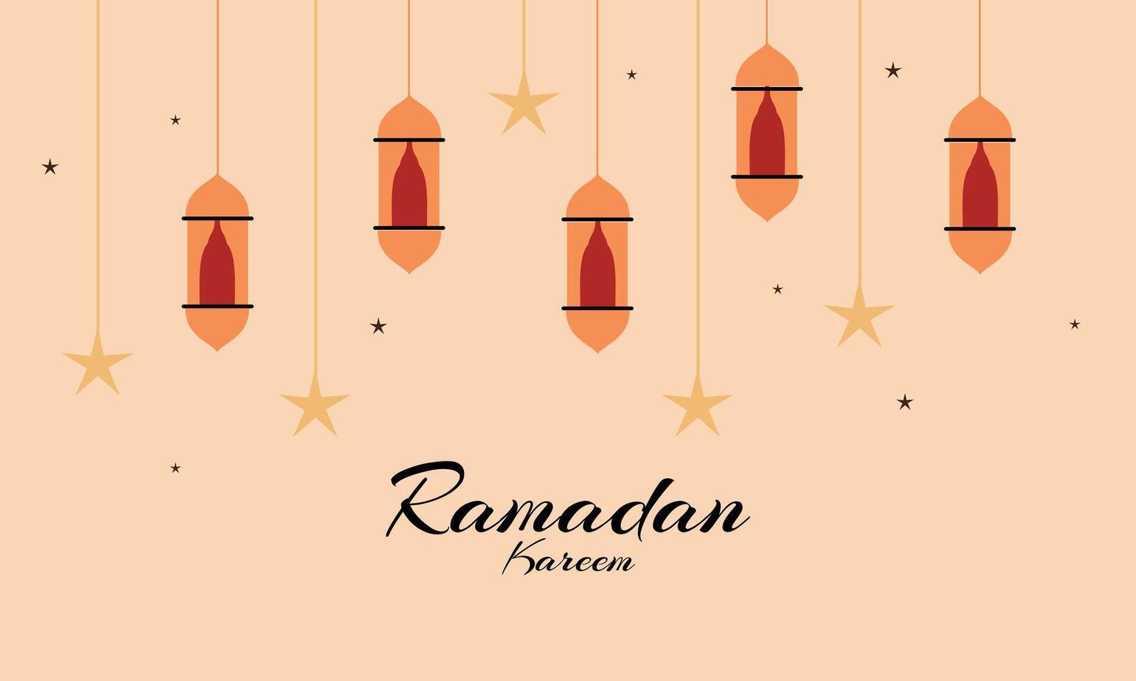 Beautiful ramadan kareem design , simple, elegant, vector