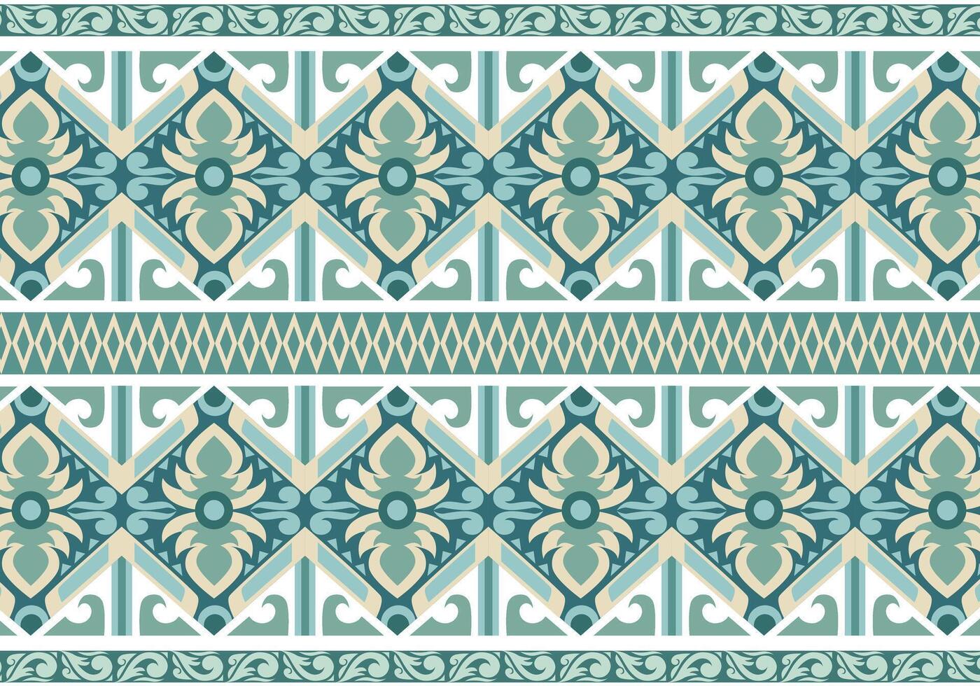 Batik sarong geometric pattern illustration for background design. vector