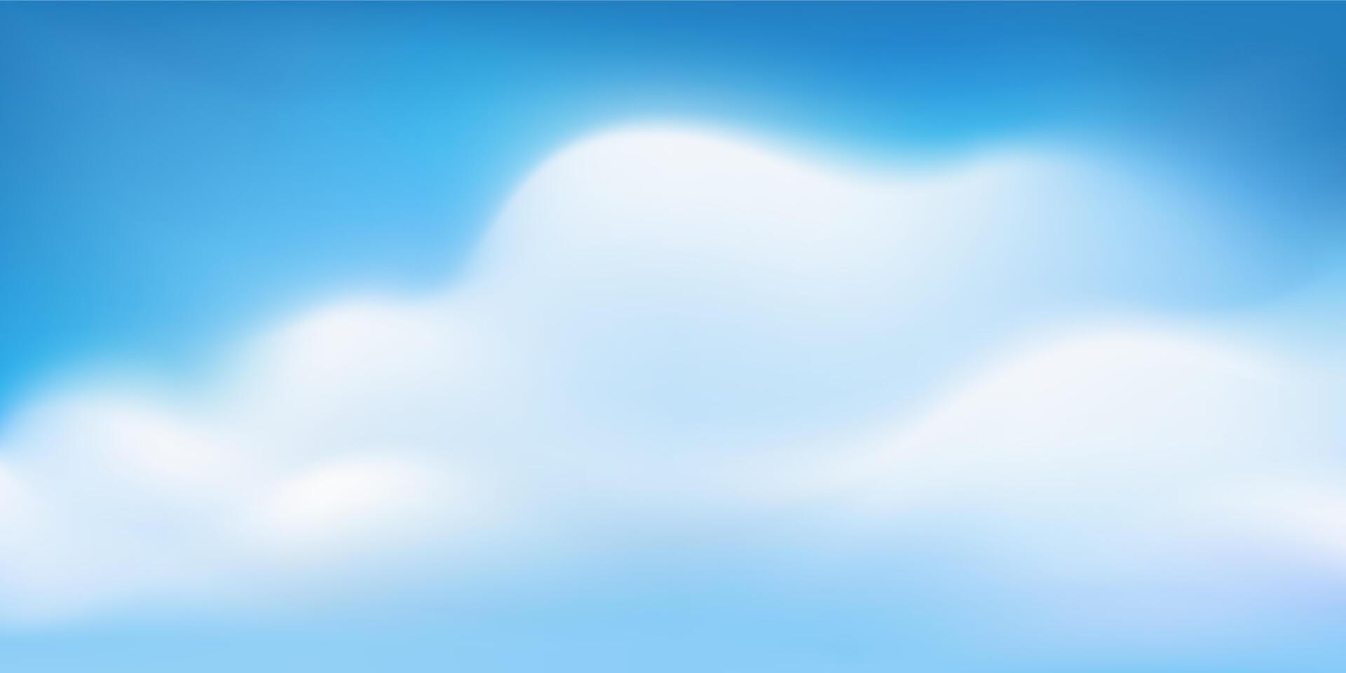 Blue sky background with rays of light. Summer bright sunny cloud gradient. Skyline abstract shine sunlight flare. Day heaven cloud burst. Spring glow cloudy weather. Sunrise religious effect vector