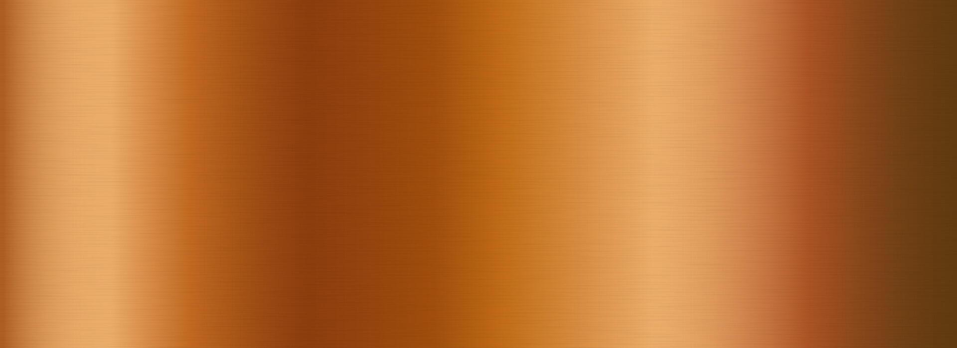 Bronze metallic gradient texture. Brass metal foil background. Horizontal shiny brown sheet for label, plate, plaque, sign, tag, print. Copper textured material surface. vector