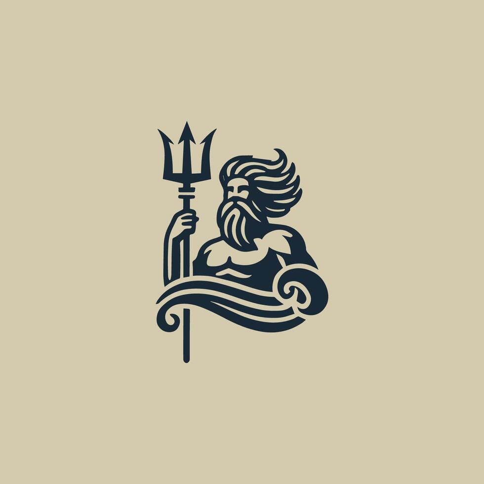 neptune logo design vector
