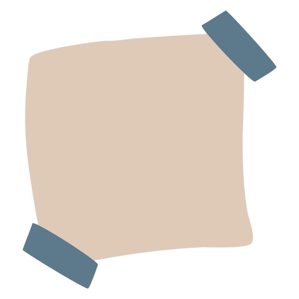 Blank paper memo notes illustration vector