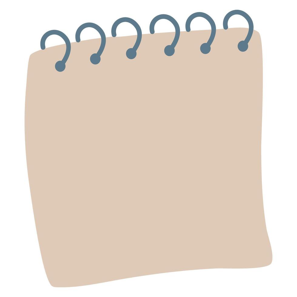 sheets from notebook, bookmarks design vector