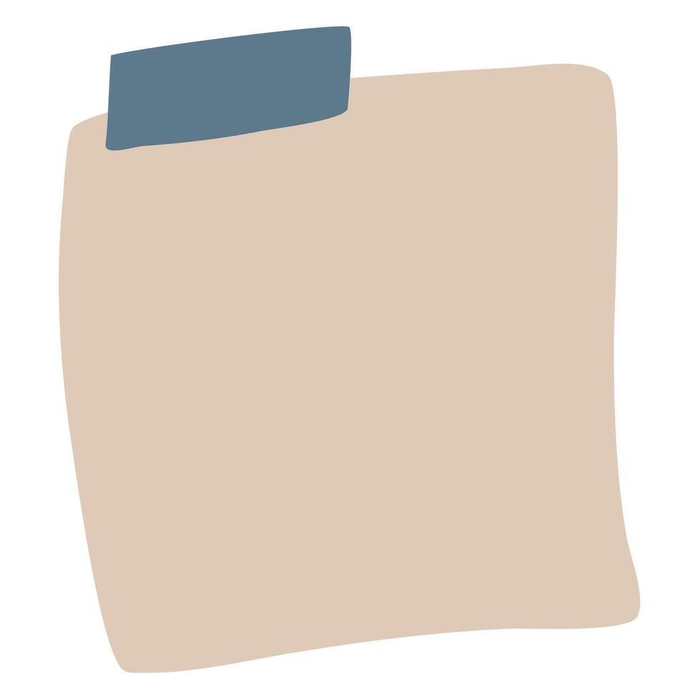 Blank paper notes, sticker notepads vector
