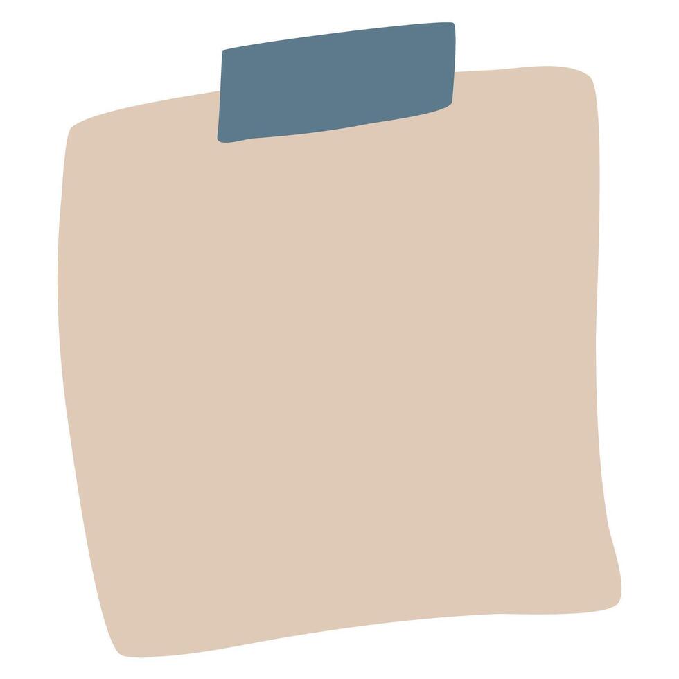 Blank paper notes, sticker notepads design vector