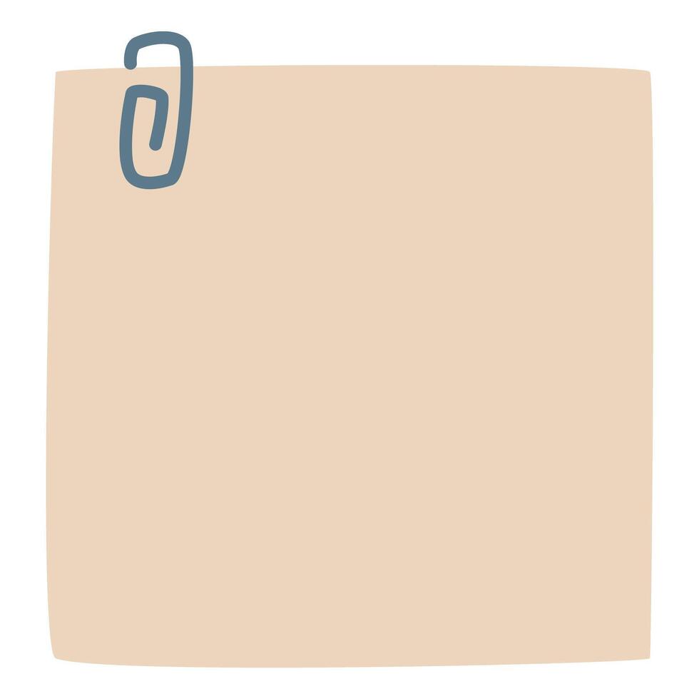 Blank paper notes, sticker notepads illustration vector
