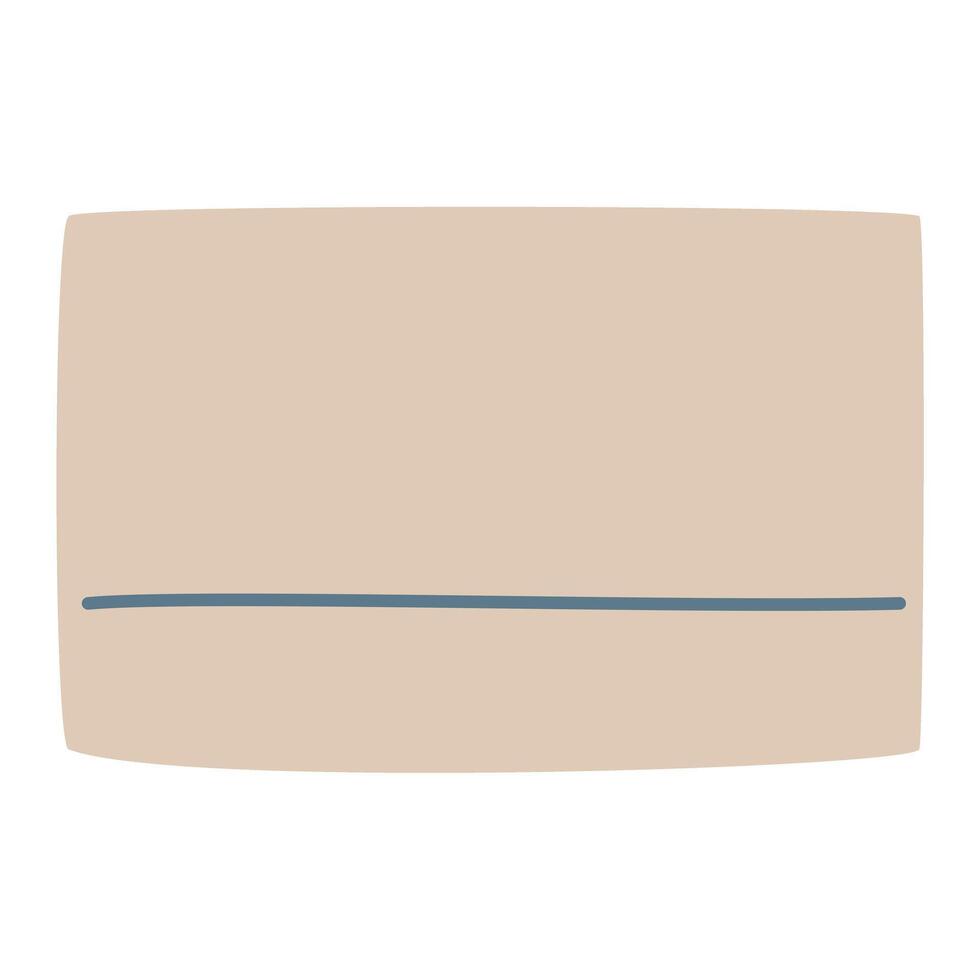 Reminder Notification Rectangle frame vector