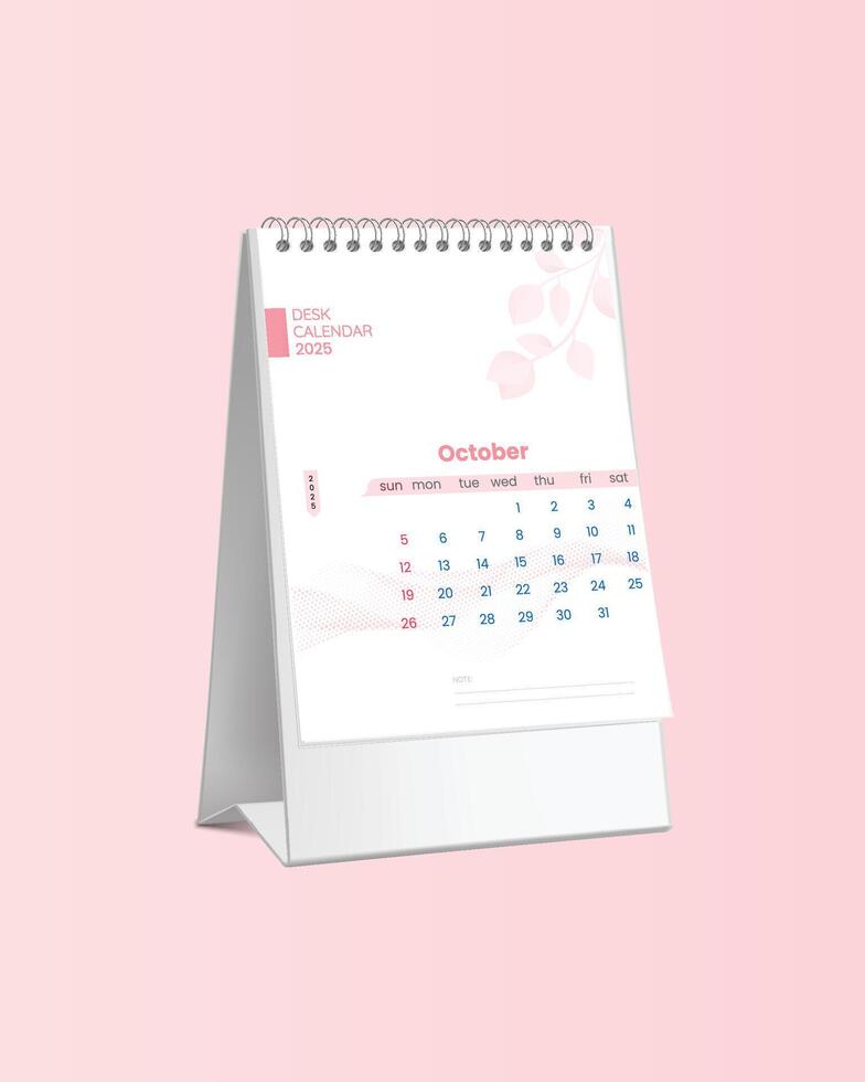 beautiful october calendar, autumn cozy calendar vector