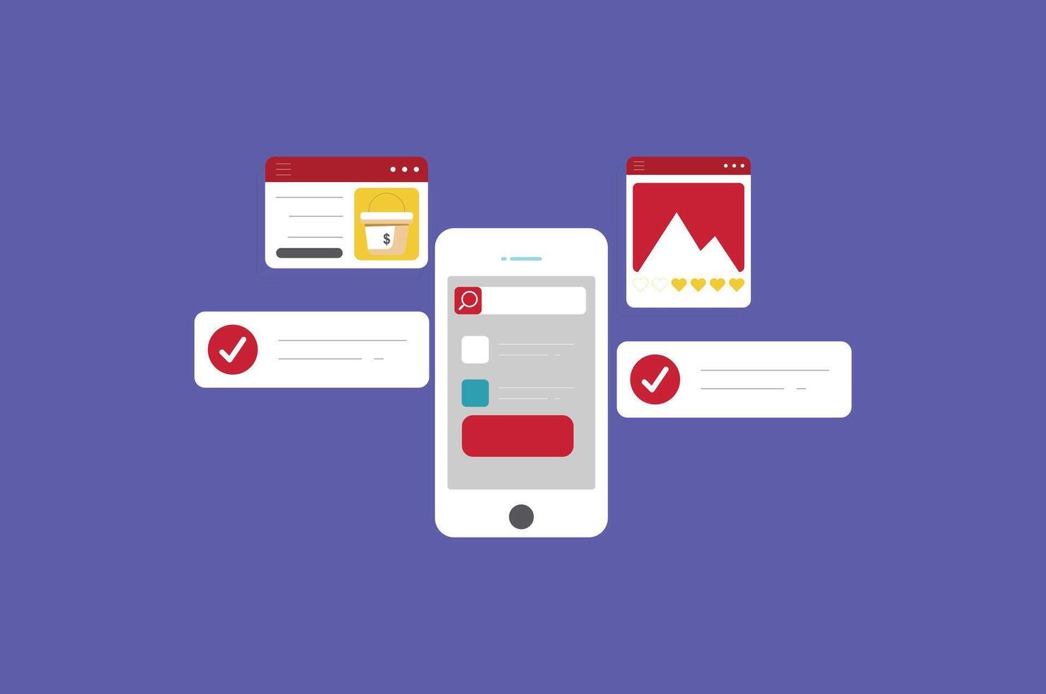 Online communication, isometric business network communication and analysis vector