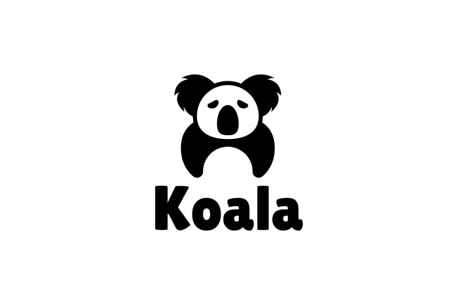 Koala logo design symbol template vector