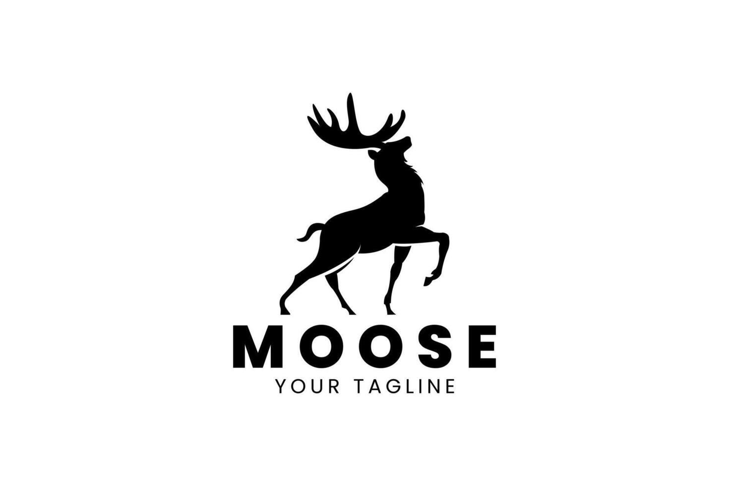 Moose logo design symbol template vector