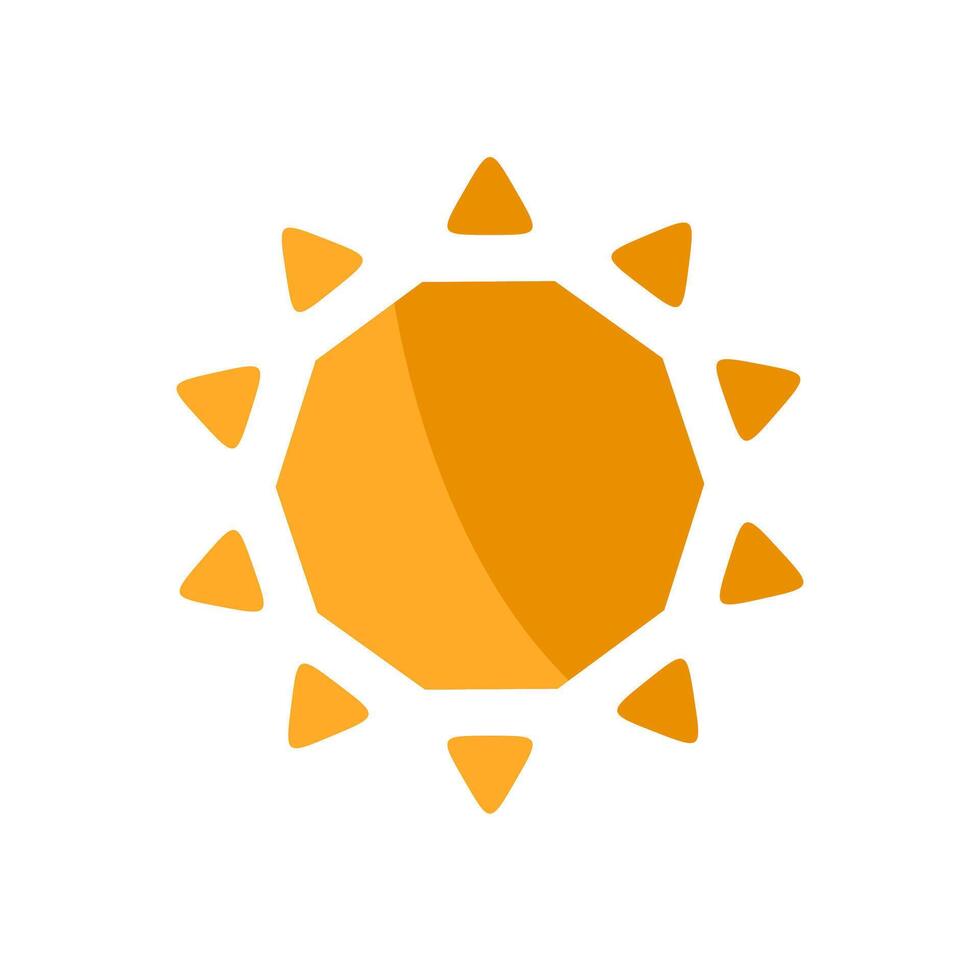 Vibrant Colorful Sun Bright and Cheerful Sunlight vector
