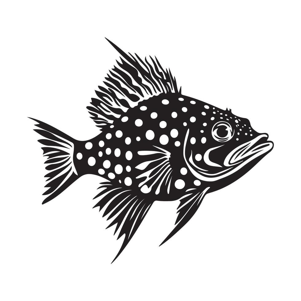 Trunkfish Image. Trunkfish Design Illustrations on white background vector