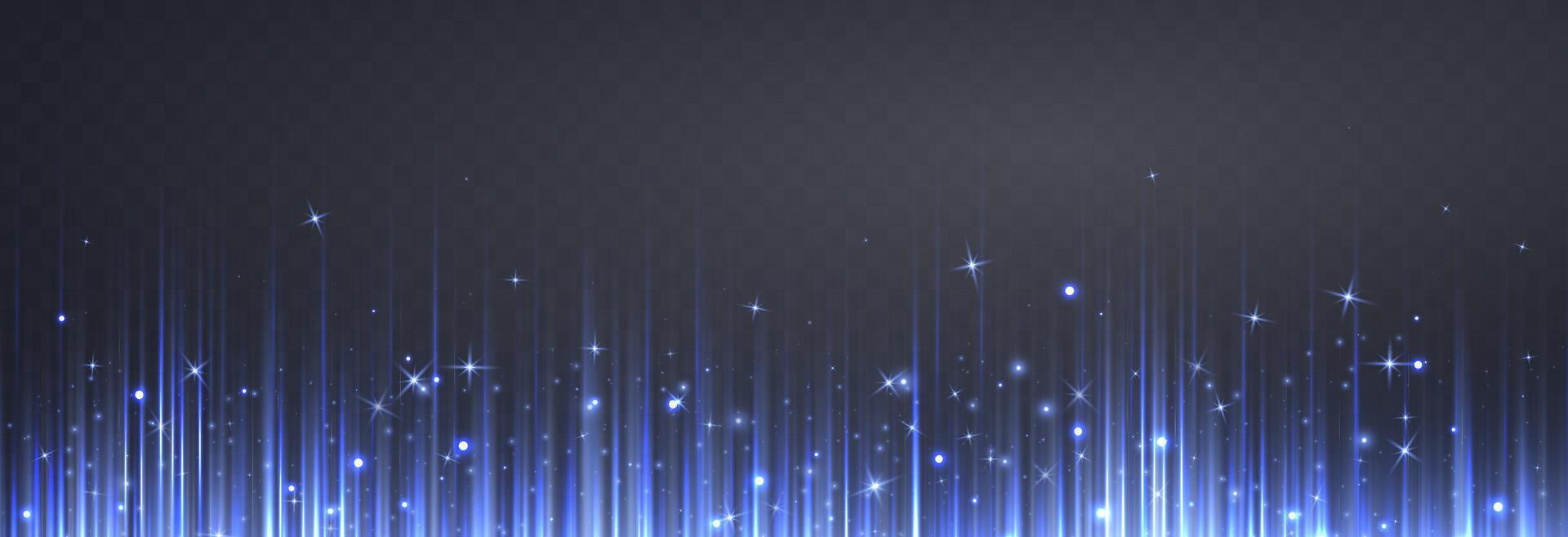 Speed rays, light neon flow, zoom in motion effect, blue glow speed lines, colorful light trails, perspective stripes. Abstract background vector