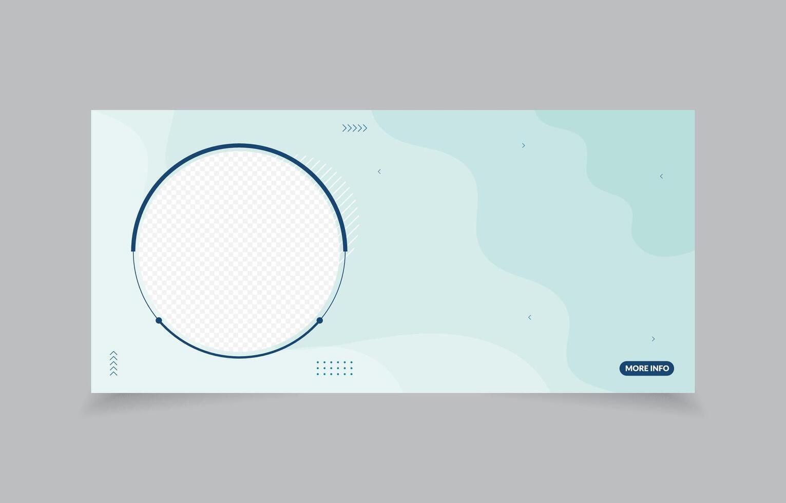 template banner abstract background with image space vector