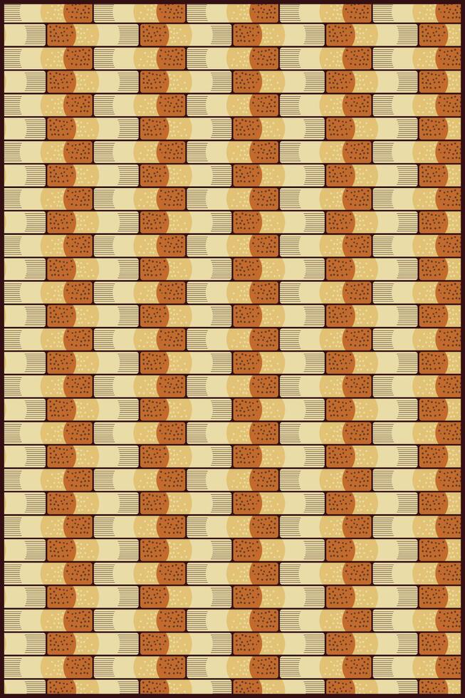 unique abstract pattern bar that looks like brown cigarette filters vector