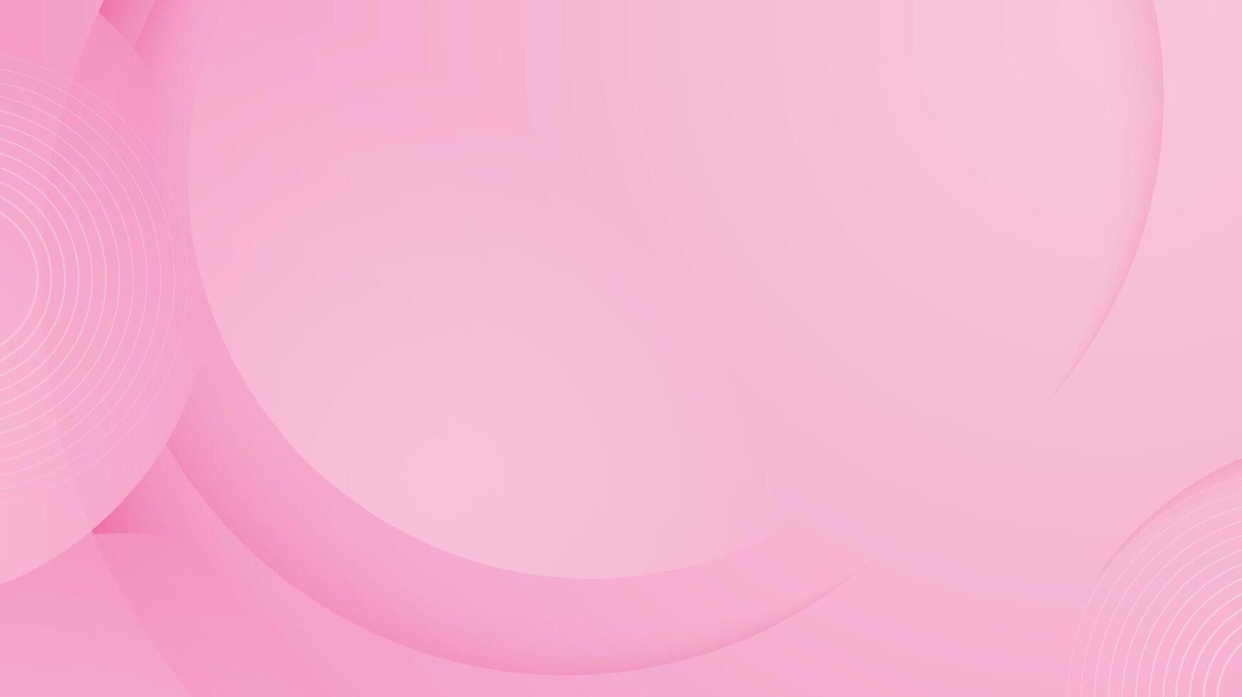 Abstract pink background with circle and line. Valentine pastel banner background. vector