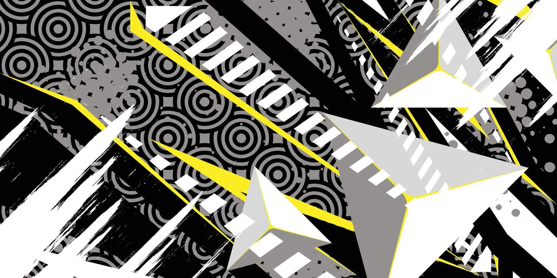 Geometric abstract background livery design vector