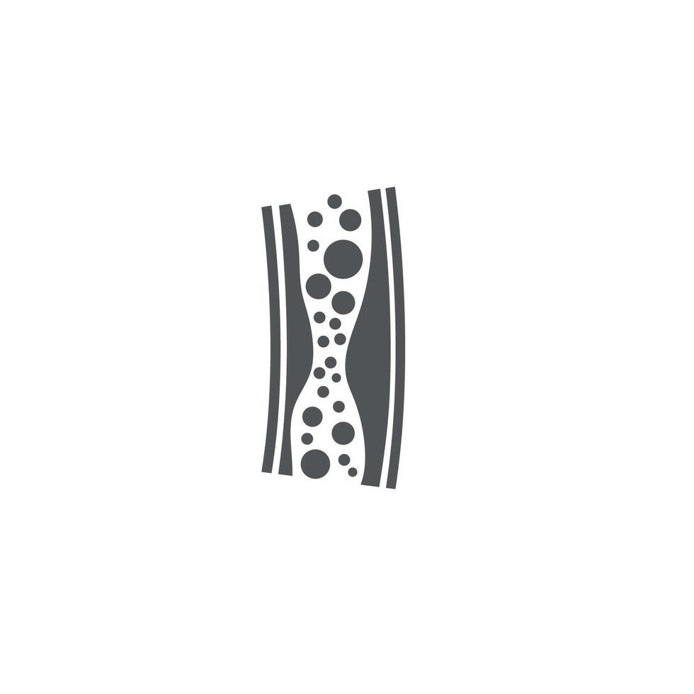 illustration of a simple flat design for cholesterol. vector