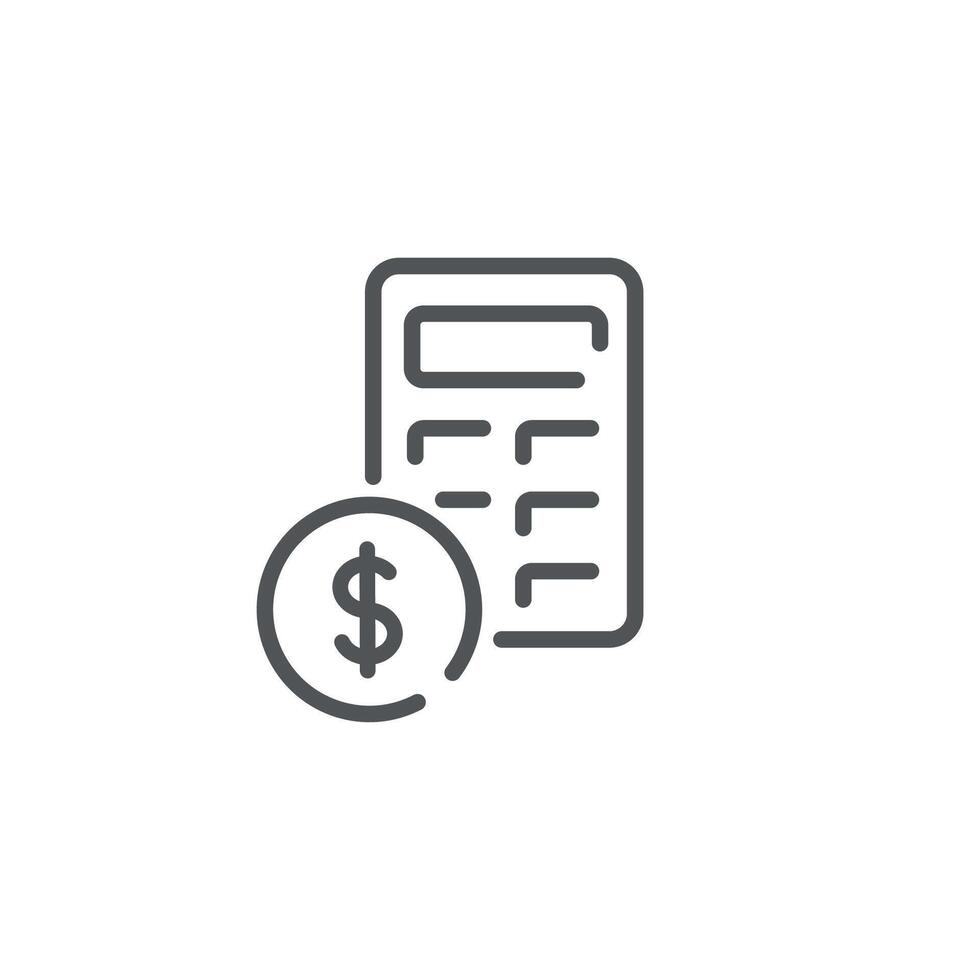 illustration design outline of business financial calculations. vector