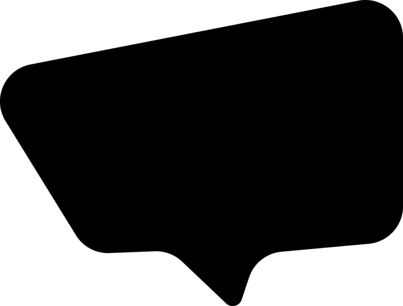 Bold black speech bubble frame, perfect for comics, advertising, and digital design elements, text, messaging, and promotional banners. illustration vector