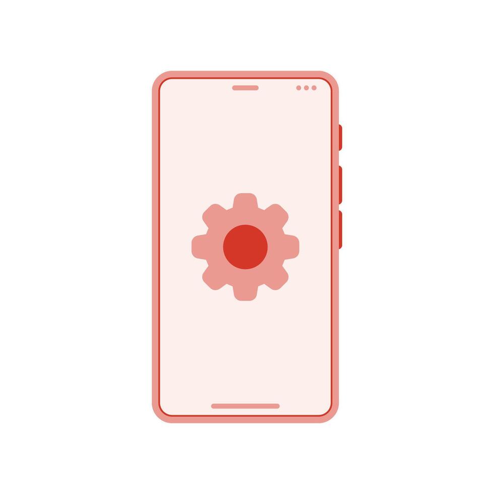 Simple icon smartphone, customization vector