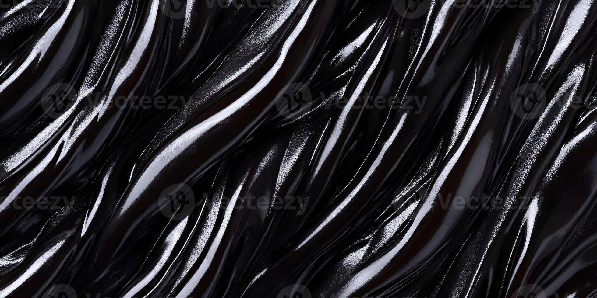 Textured Licorice Candy Top View Shiny and Twisted photo