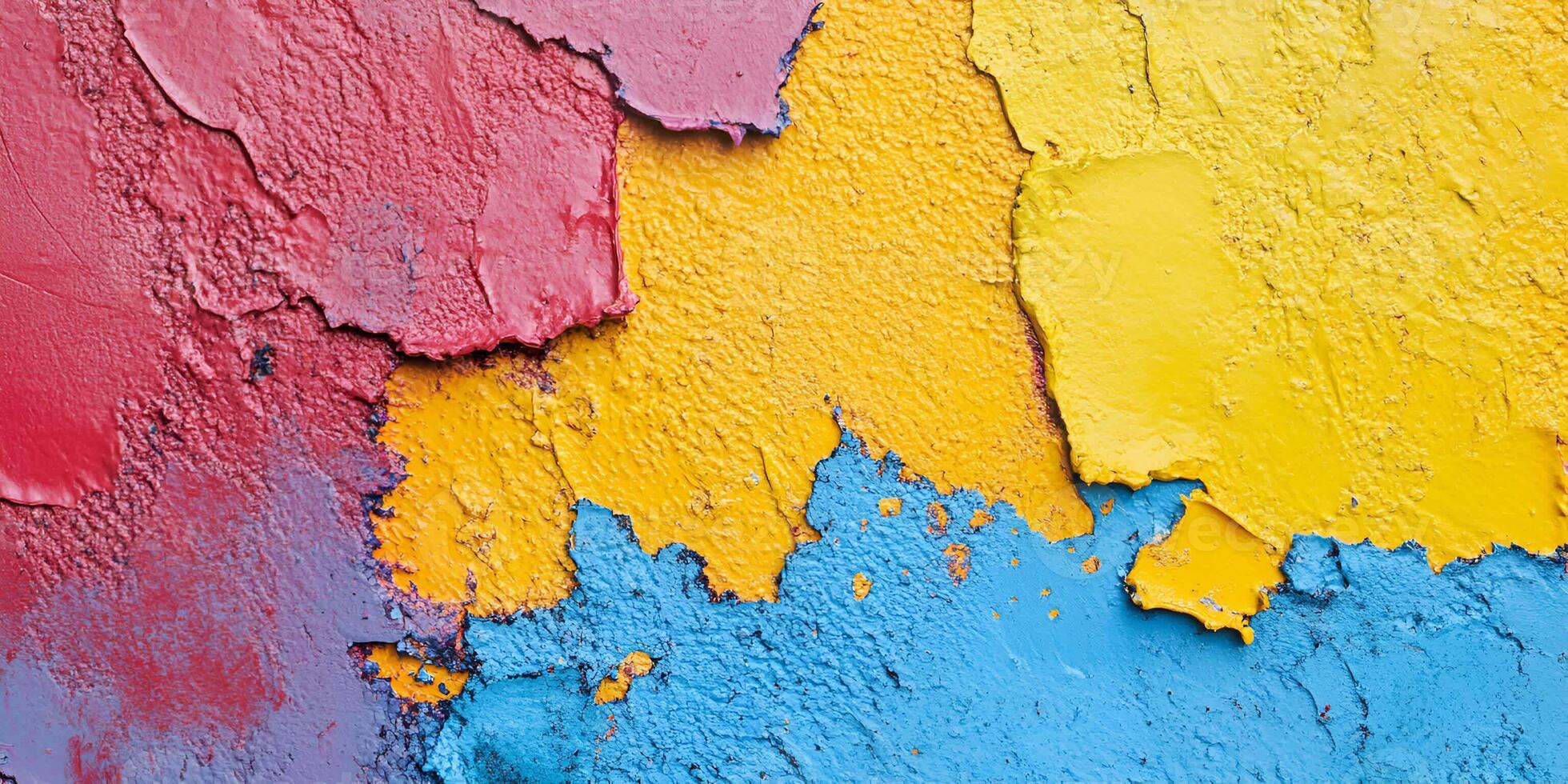 Random Pattern Sponged Paint Texture Top View photo