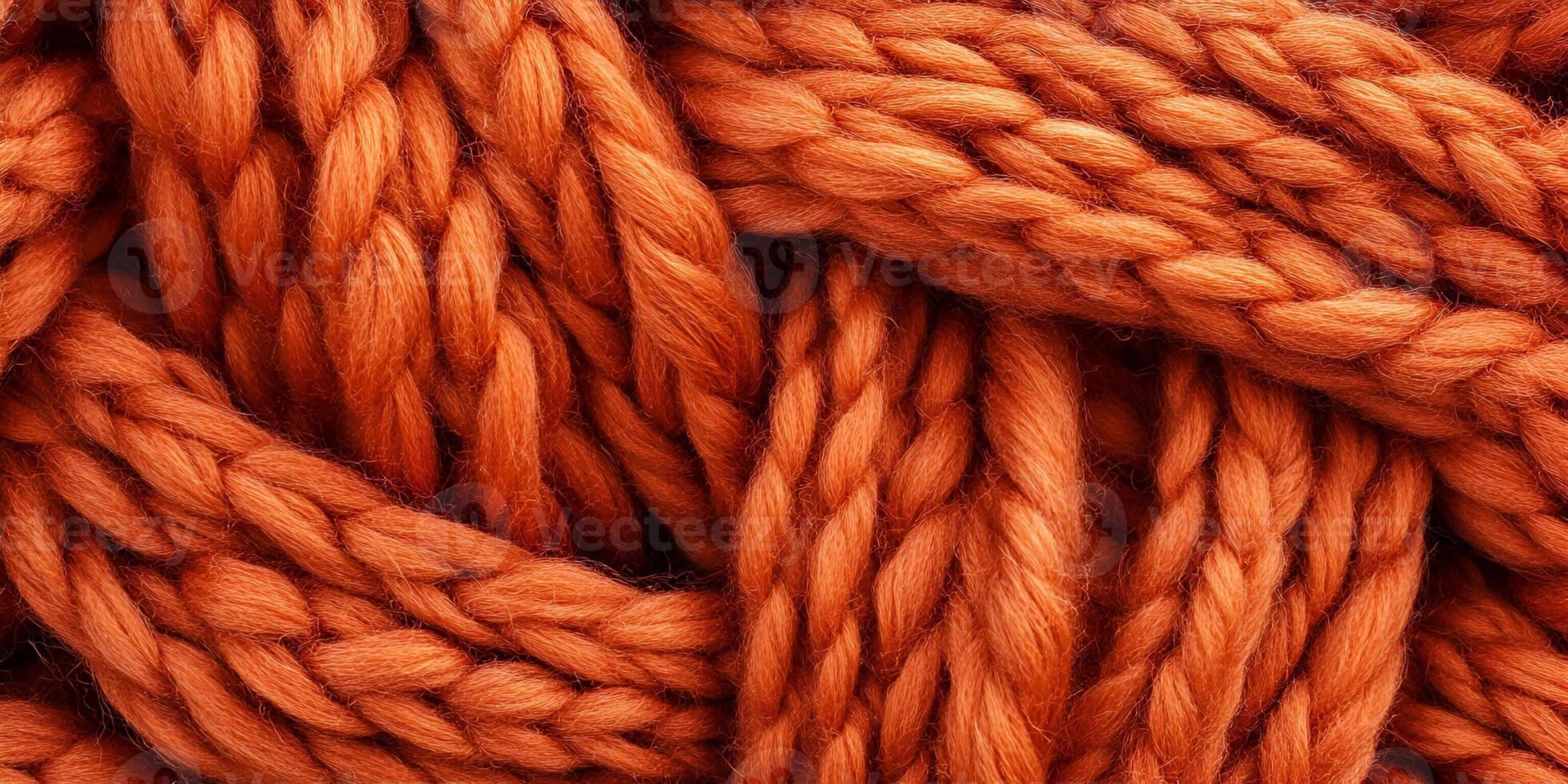 Knitted Wool Texture Top View Chunky Yarn Cozy photo
