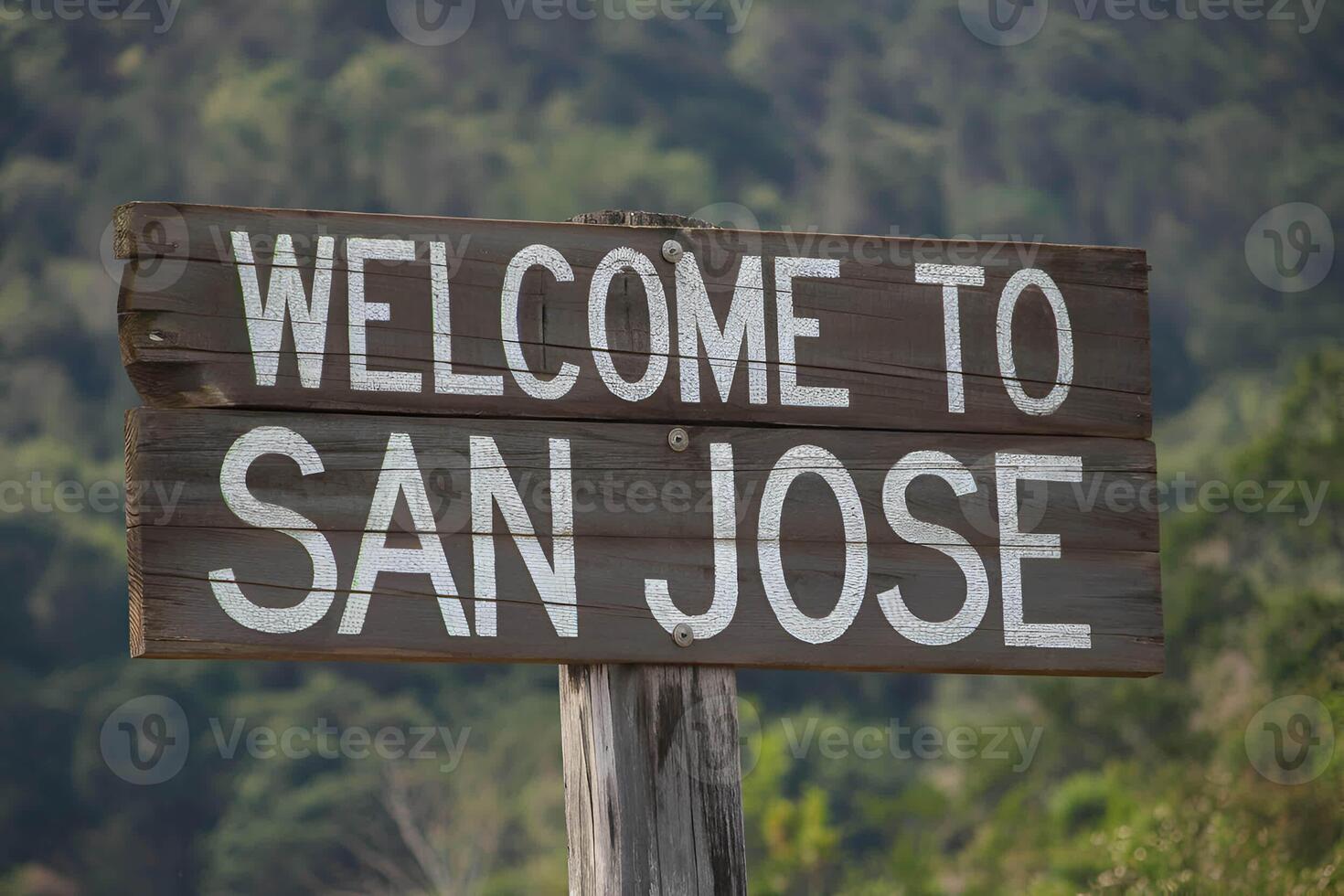 Heritage San Jose California Outdoor Entrance Wooden Sign photo
