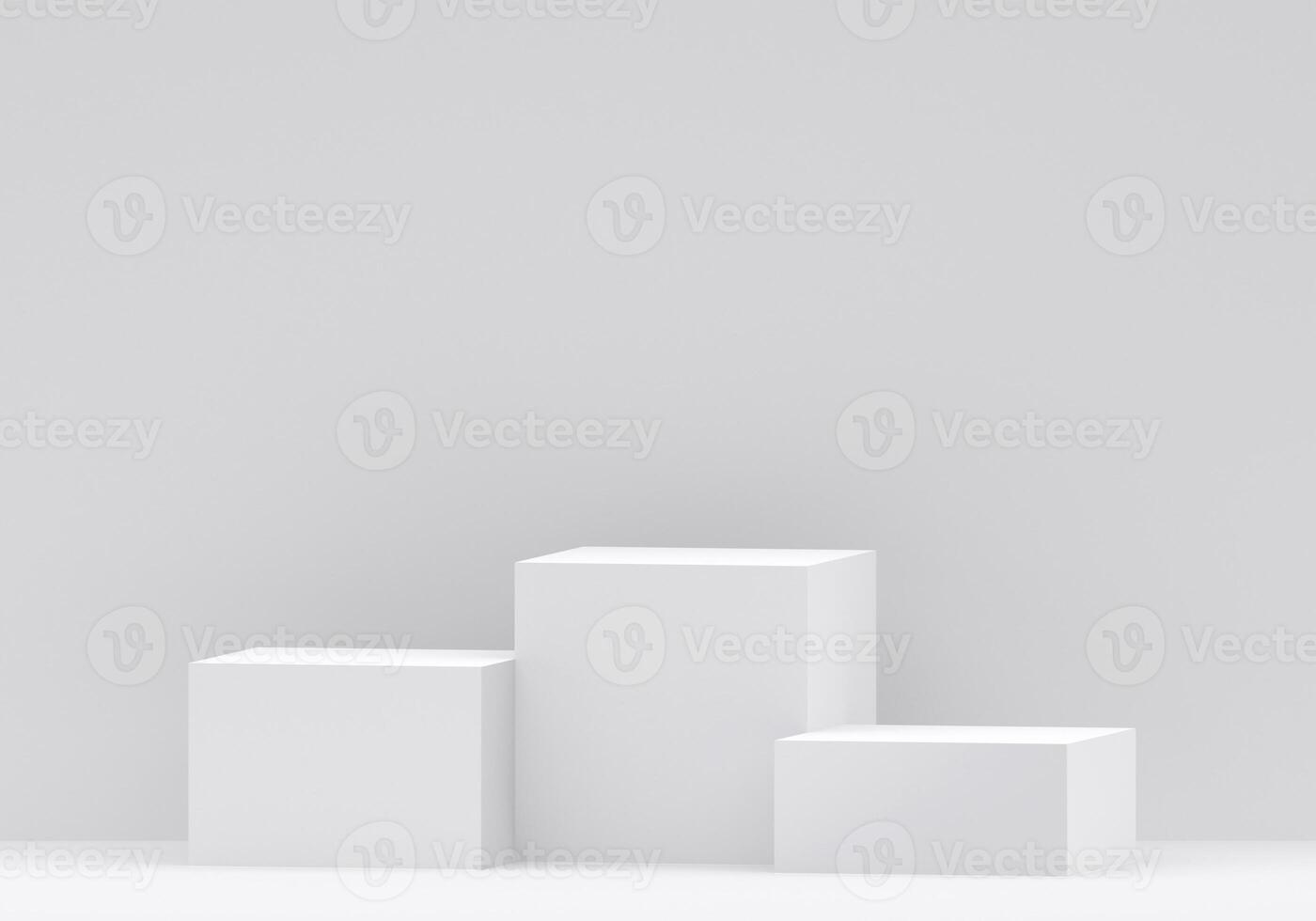 White product display podium in studio room, for display presentation12 photo