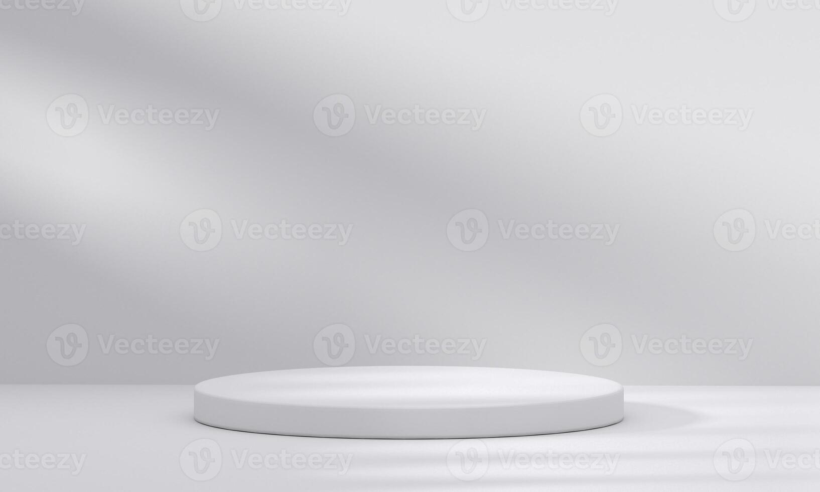 3D white podium with light and shadow. Abstract geometric composition in minimalist design. 3D studio display showroom product pedestal12 photo