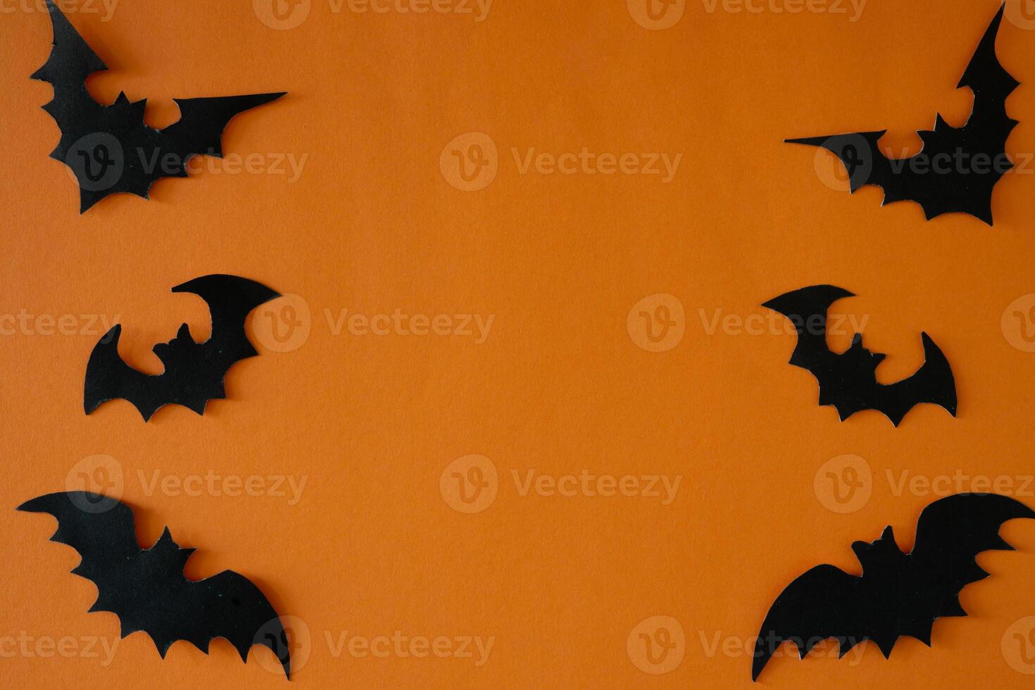 bats paper cut out for copy space background photo