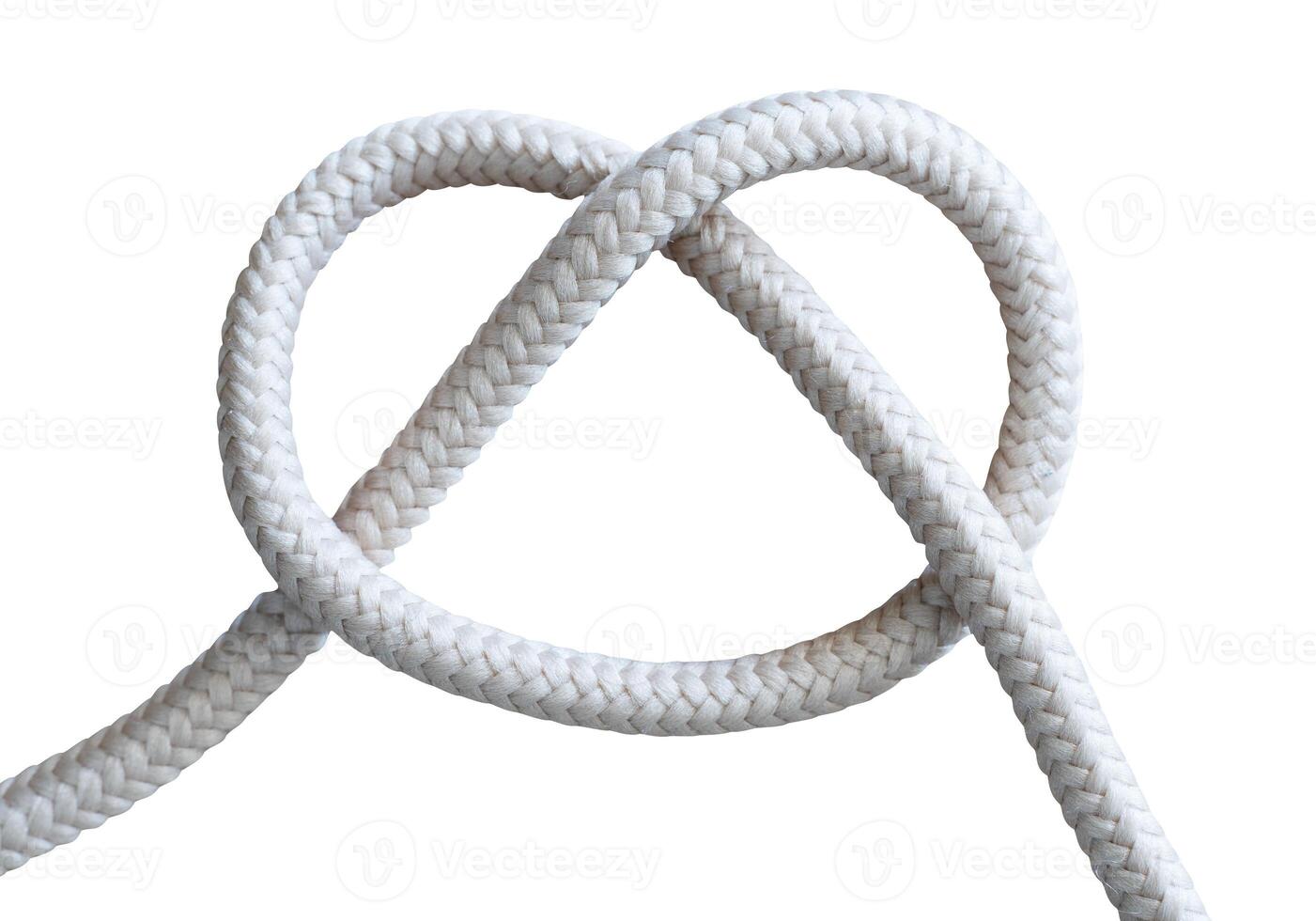 rope knot isolated on white background photo