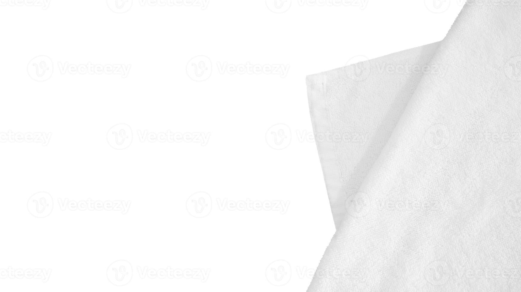 white towel folds copy space background photo