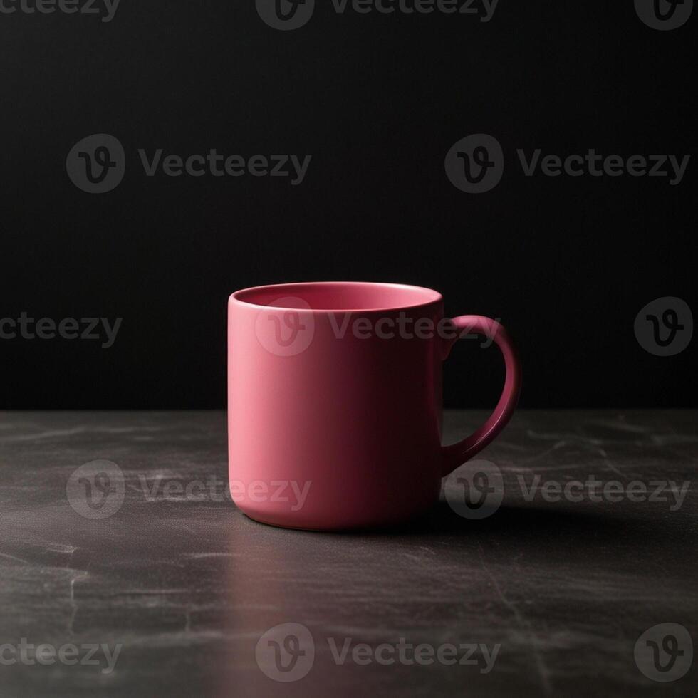 plain pink mug photo