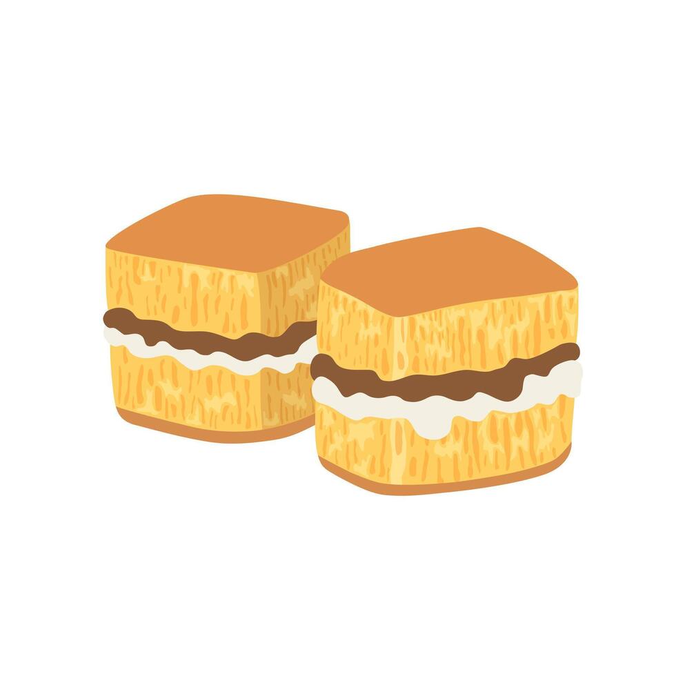 Martabak manis Indonesian food illustration vector