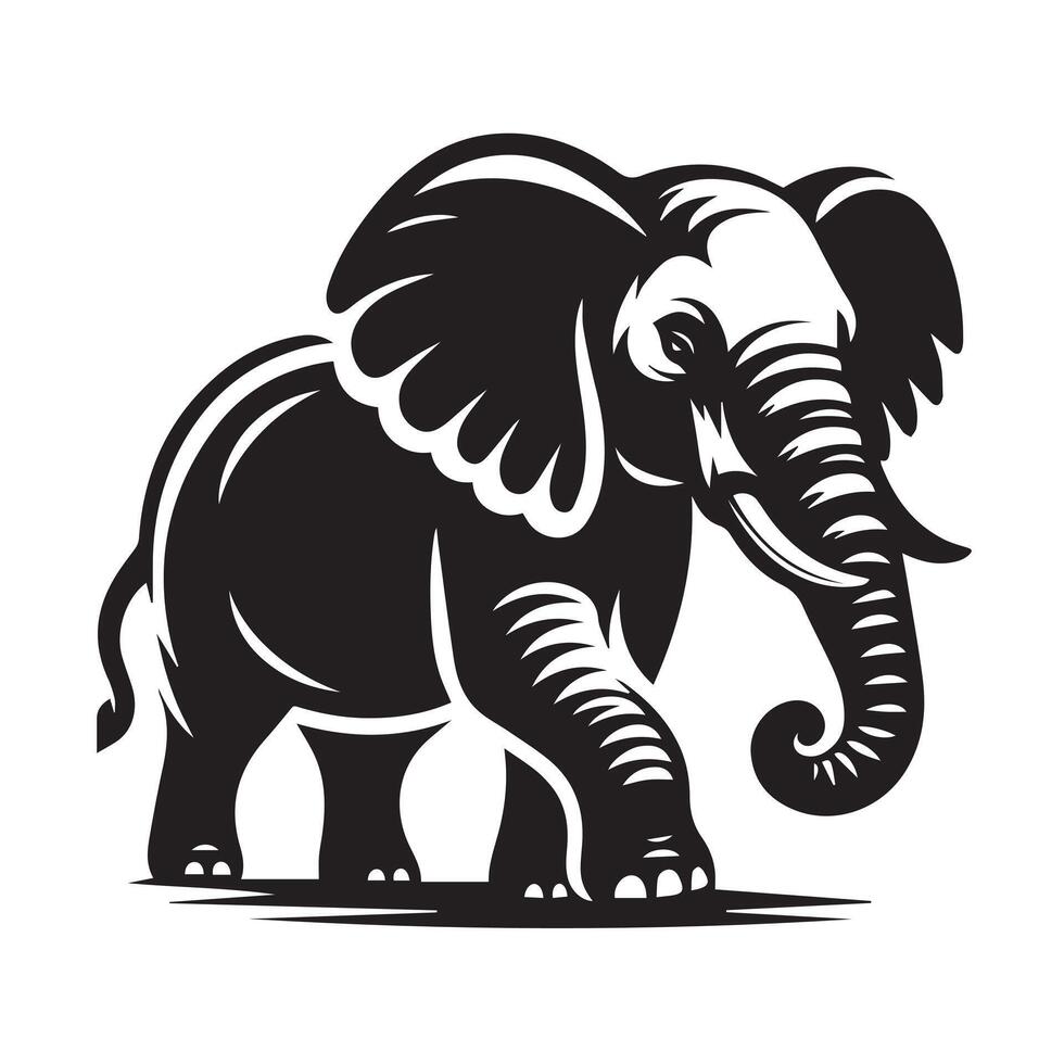 Ornate Elephant Design with Henna-Inspired Mandala Detail vector