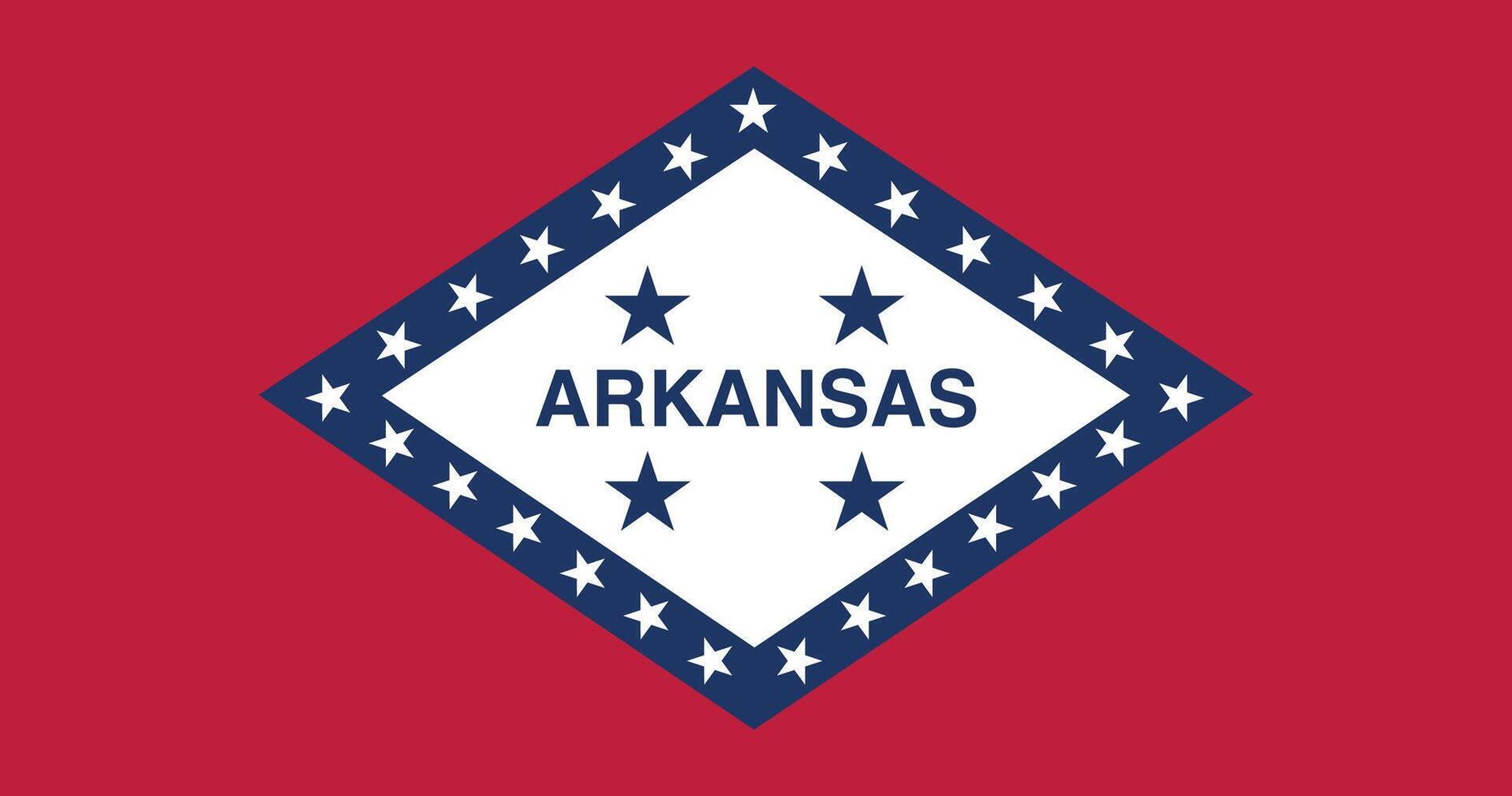 Arkansas 1923 Flag Illustration Premium Quality vector