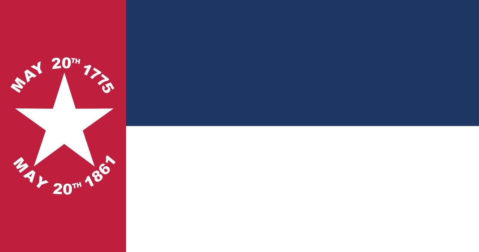 North Carolina 1861-1865 Flag Illustration Premium Quality vector