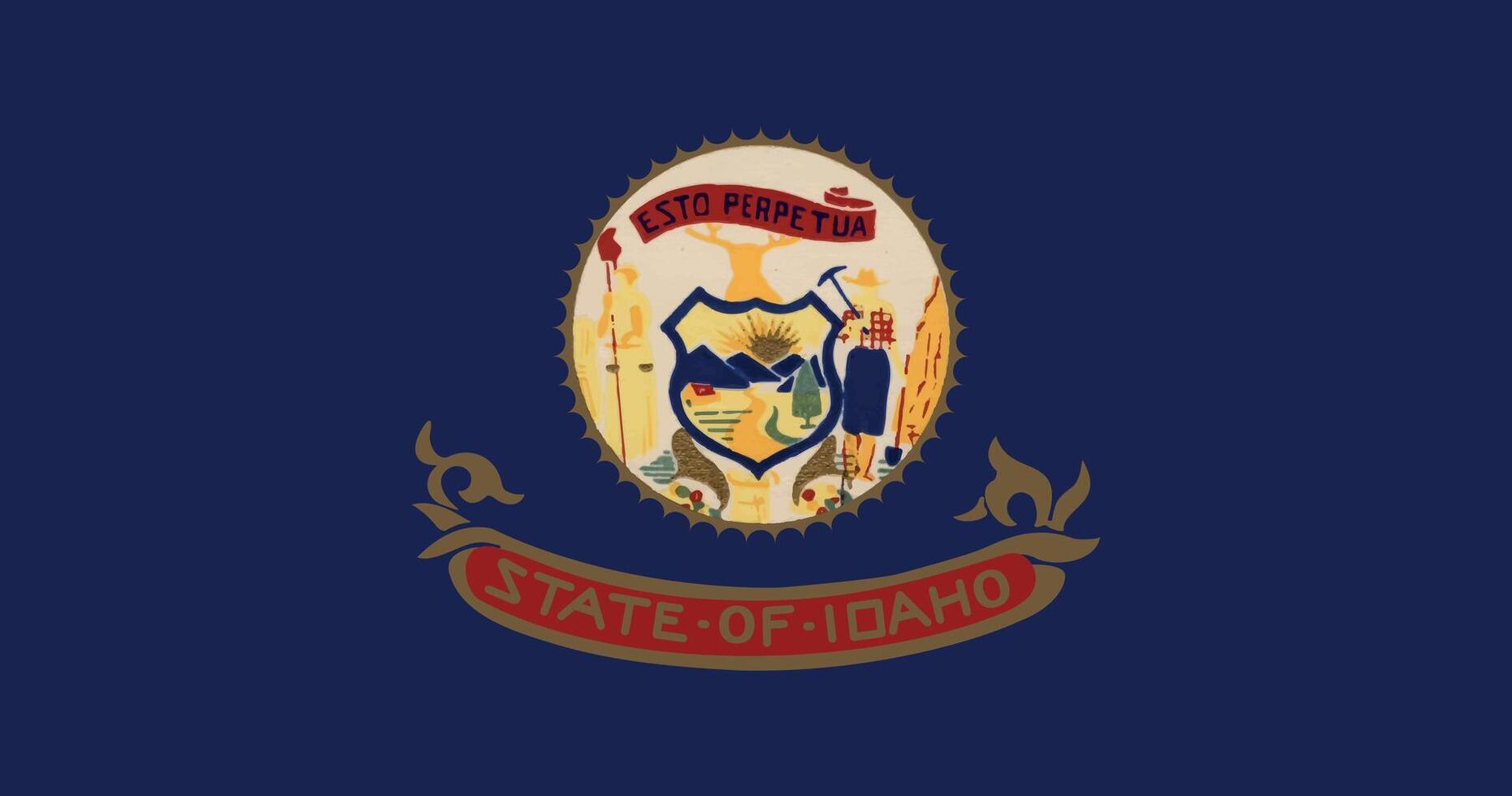 Idaho 1927-1957 Flag Illustration Premium Quality vector