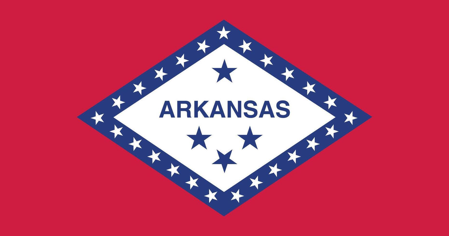 Arkansas 1924 2011 Flag Illustration Premium Quality vector