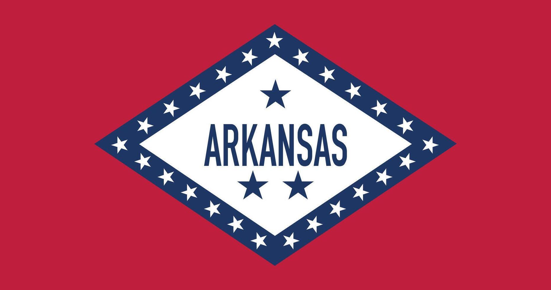 Arkansas 1913 1923 Flag Illustration Premium Quality vector